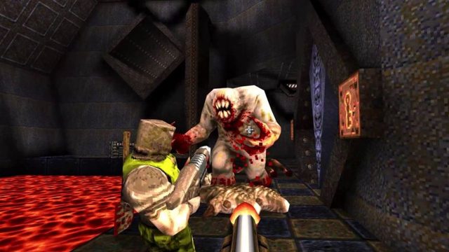 The Quake shareware CD-ROM contained encrypted copies of every id Software game—
